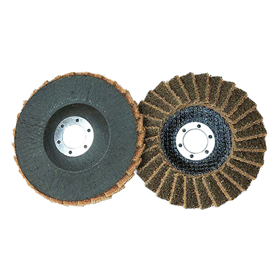 Круг лепестковый торцевой нетканый 125х22 мм (P60-80, T29, COARSE YELLOW), TT-ABRASIVE