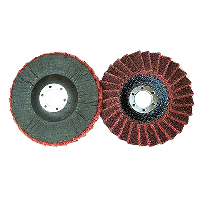 Круг лепестковый торцевой нетканый 125х22 мм (P120, Т29, MEDIUM RED), TT-ABRASIVE