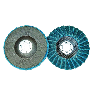 Круг лепестковый торцевой нетканый 125х22 мм (P220-240, T29, VERY FINE BLUE), TT-ABRASIVE