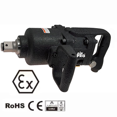 Гайковерт взрывозащищенный ударный пневматический прямого типа AIRPRO SA24108EX-2I (1"; раб. 2711Нм (макс. 3390Нм); 6000 об/мин; 8,3 кг)