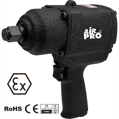 Гайковерт взрывозащищенный ударный пневматический пистолетного типа AIRPRO SA2353EX (3/4"; раб. 1500Нм (макс. 2441 Нм); 7500 об/мин; 4,13 кг)