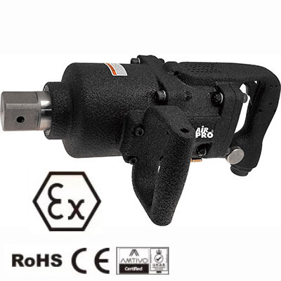 Гайковерт взрывозащищенный ударный пневматический прямого типа AIRPRO SA2509EX-2I (1-1/2"; раб. 6200Нм (макс. 6400Нм); 4300 об/мин; 14,3 кг)