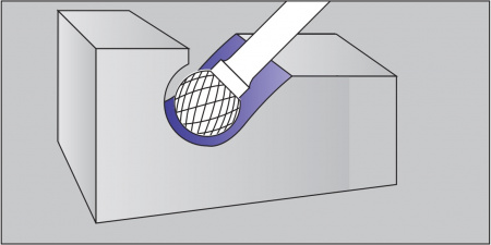 Борфреза твердосплавная сферическая D0403-M03 (D гол.=4 мм, d хв.=3 мм, L хв.=38 мм) Борфреза твердосплавная сферическая D0403-M03 (D гол.=4 мм, d хв.=3 мм, L хв.=38 мм)
