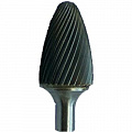 Борфрезы гиперболические со сферическим торцом тип F с одинарным мелким зубом